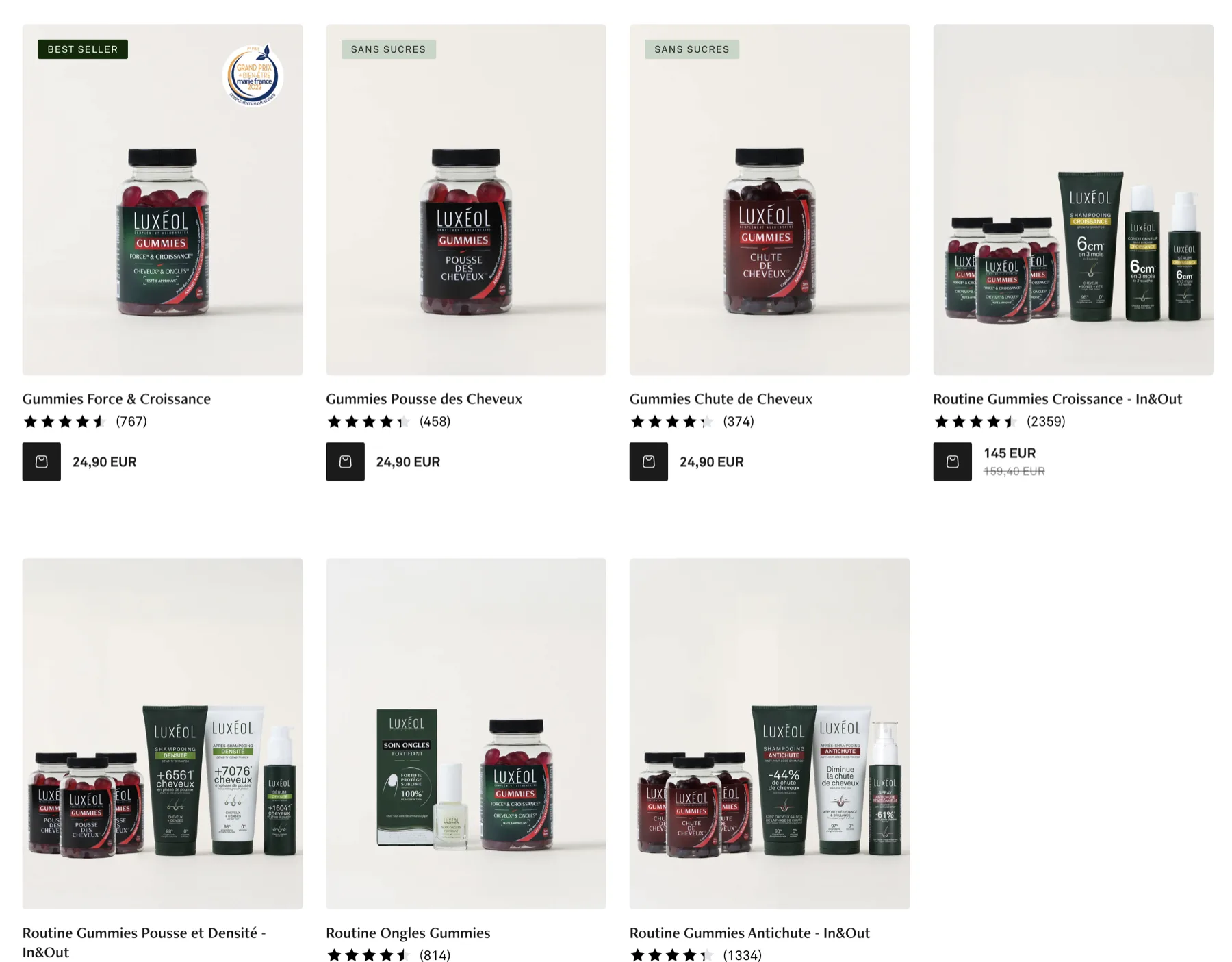 Gamme Luxéol : tous les pots